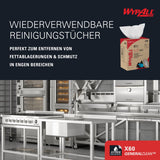 KC WYPALL* X60- Wischtücher - Zupfbox, 1-lagig, weiß