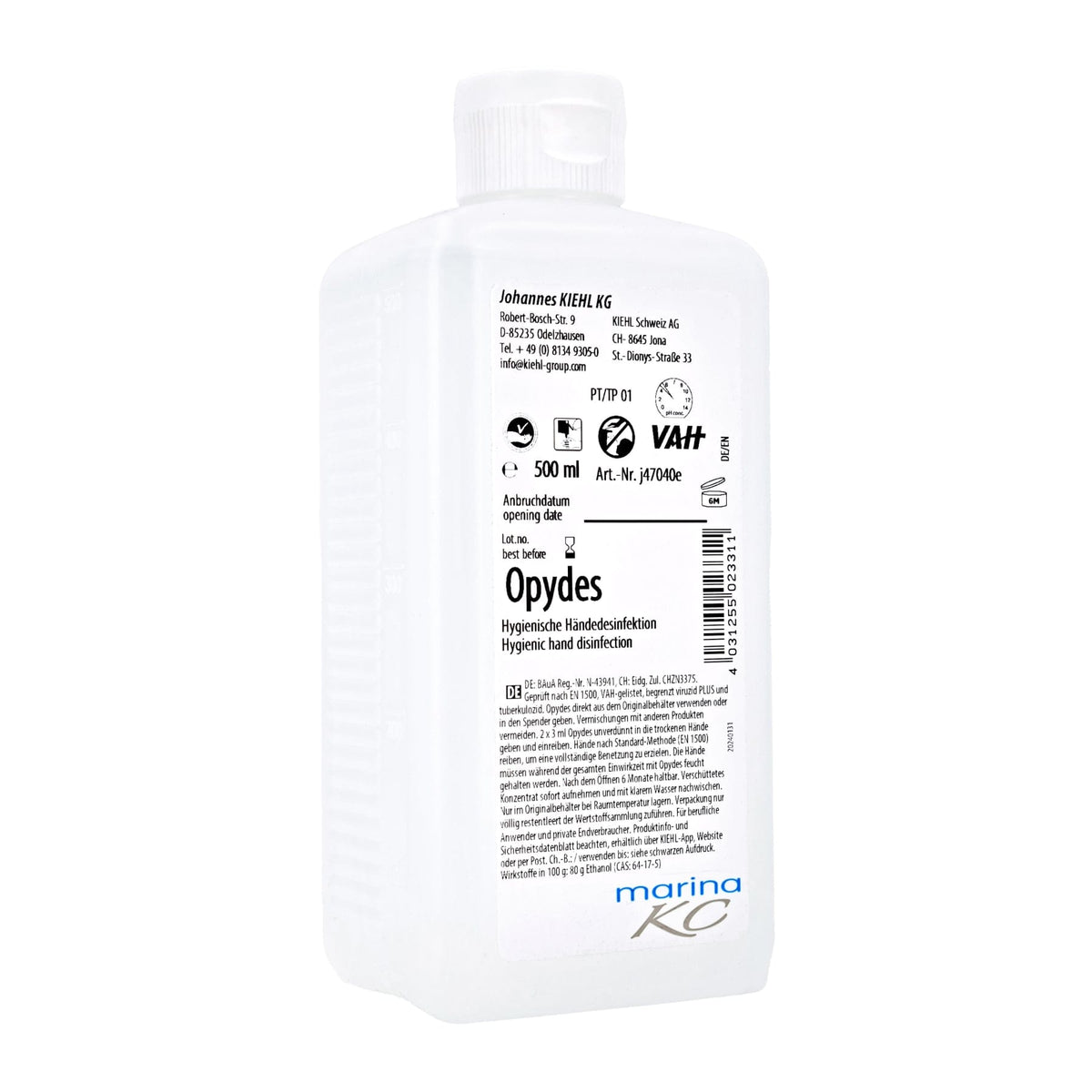 Kiehl Opydes Händedesinfektion 1 Flasche (500 ml)