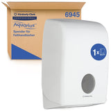 Kimberly-Clark Aquarius Handtuchspender, weiß, mit Sichtfenster
