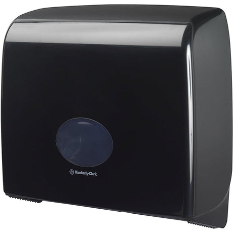 Kimberly-Clark Aquarius Toilettenpapier-Spender, schwarz Maße: 38,2 x 44,6 x 12,9 cm