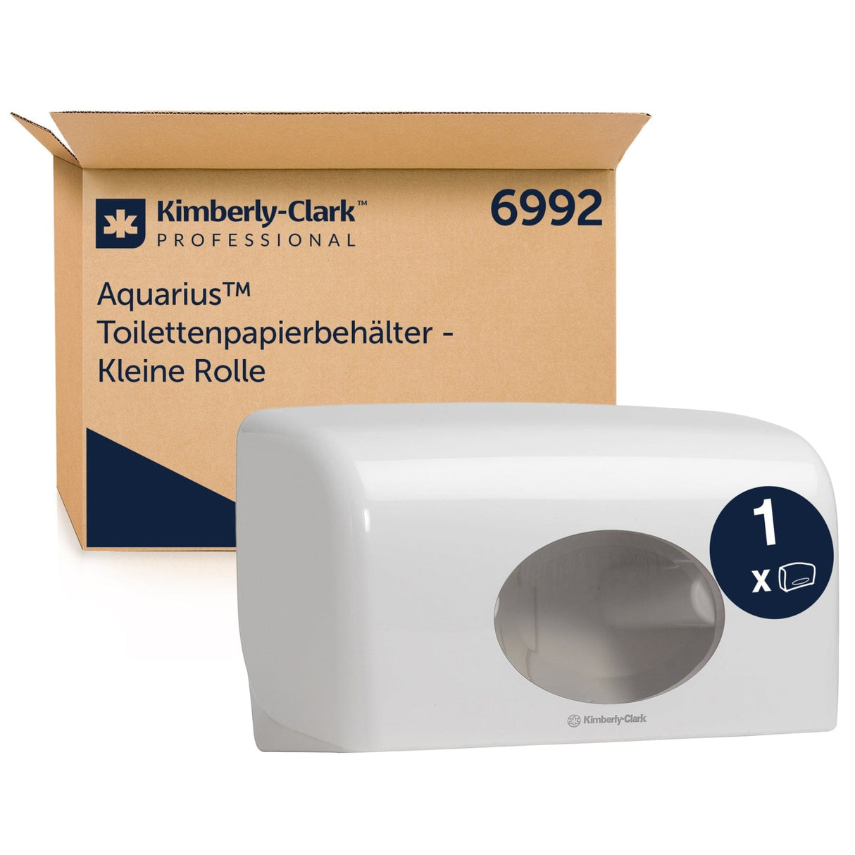 Kimberly-Clark Aquarius Toilettenpapier-Spender, weiß