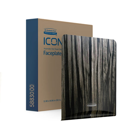 Kimberly-Clark Professional ICON Blende Motiv EBENHOLZMASERUNG 1 Blende für automatischen Rollenhandtuchspender