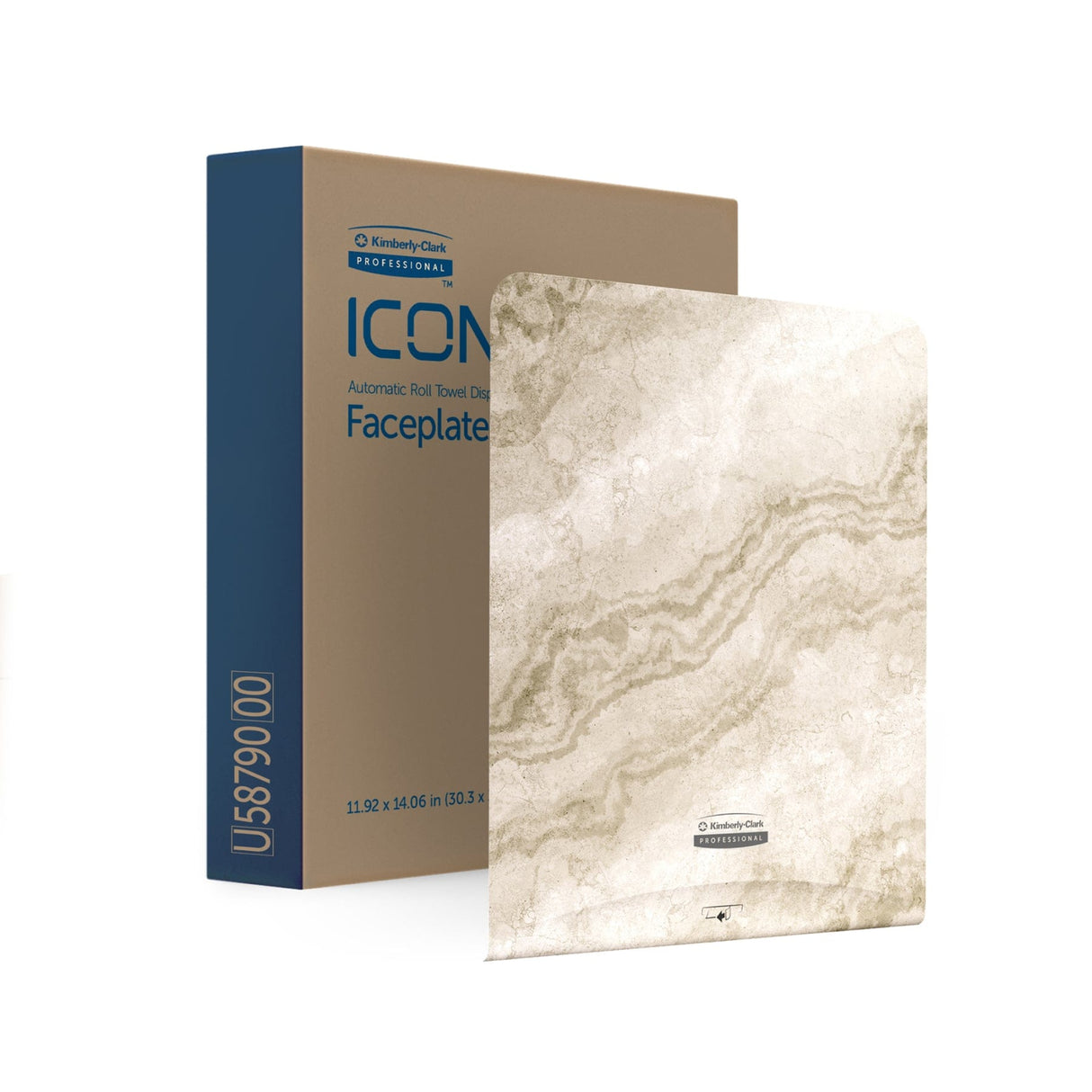 Kimberly-Clark Professional ICON Blende Motiv WARMER MARMOR 1 Blende für automatischen Rollenhandtuchspender