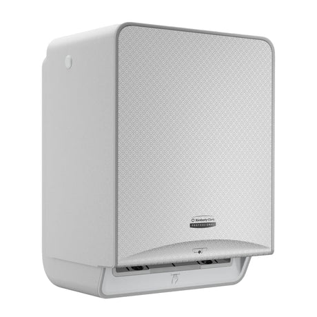 Kimberly-Clark Professional ICON Rollenhandtuchspender, Sensor 1 Spender graues Gehäuse mit SILBER MOSAIK Blende