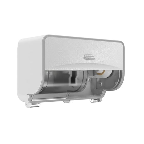 Kimberly-Clark Professional ICON Standard-Toilettenpapierspender 1 Spender weißes Gehäuse mit WEISSER MOSAIK Blende