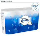 KLEENEX® 600 Toilet Tissue Rollen Toilettenpapier, 2-lagig
