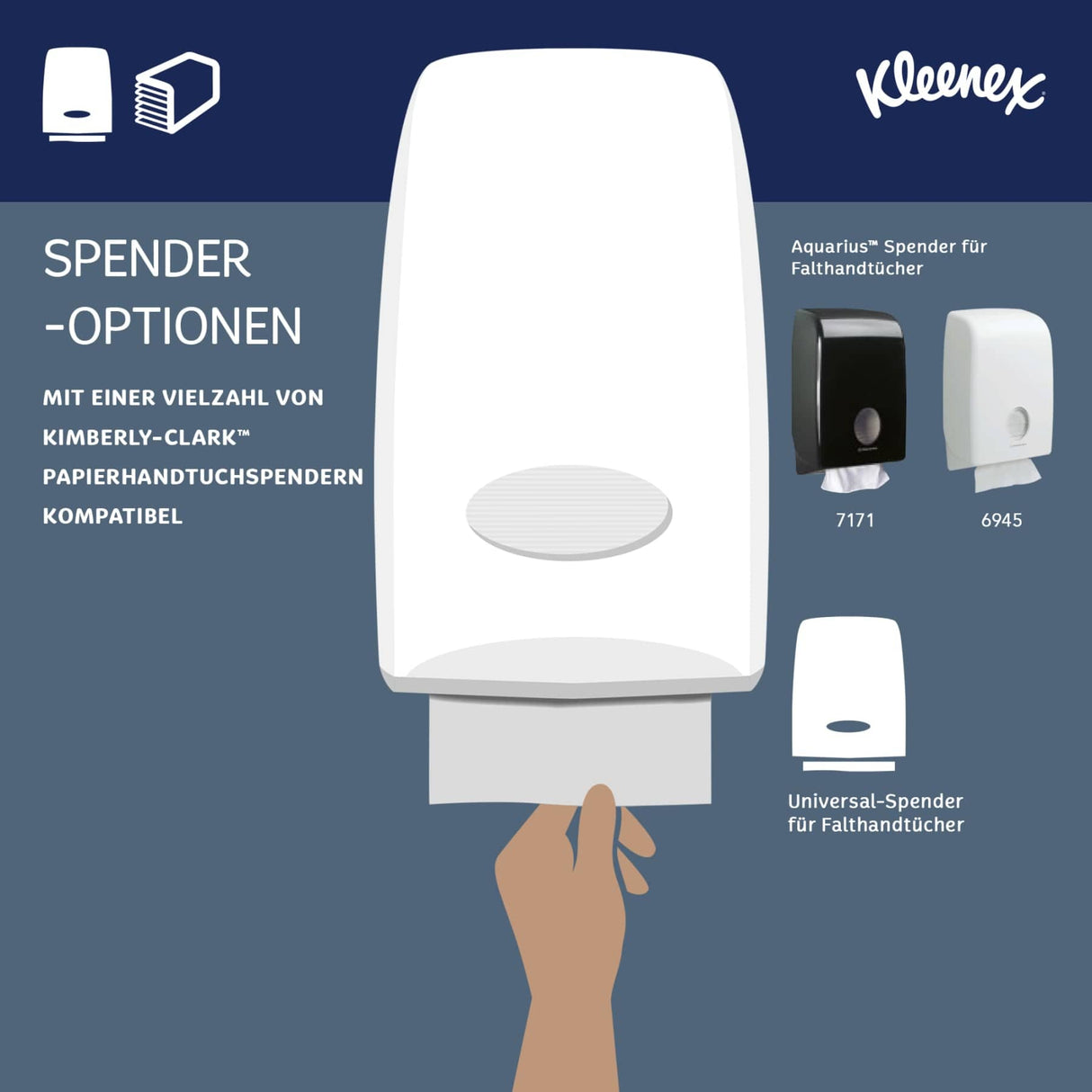 KLEENEX® Falthandtücher, Interfold, weiß