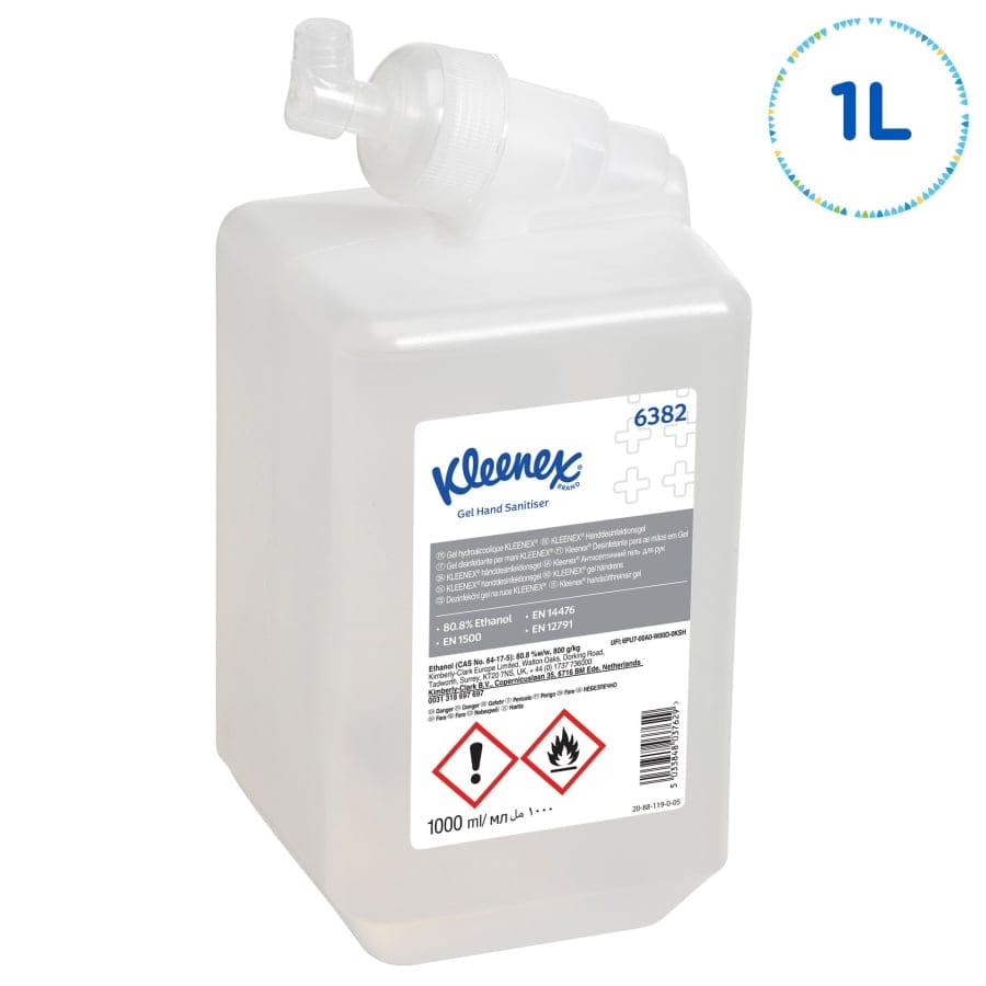 KLEENEX® Händedesinfektionsgel, parfümfrei, farblos
