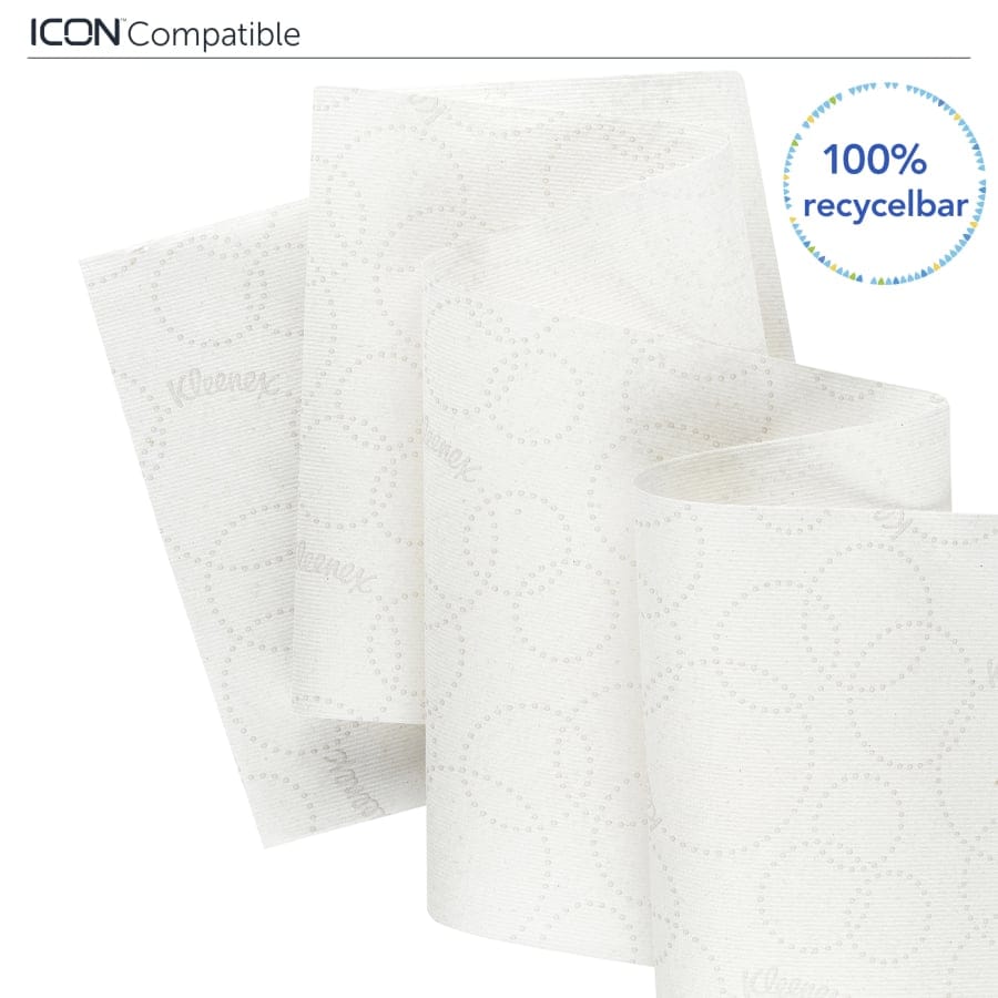KLEENEX® Papierhandtücher auf Rollen 1-lagig, weiß, Großrolle