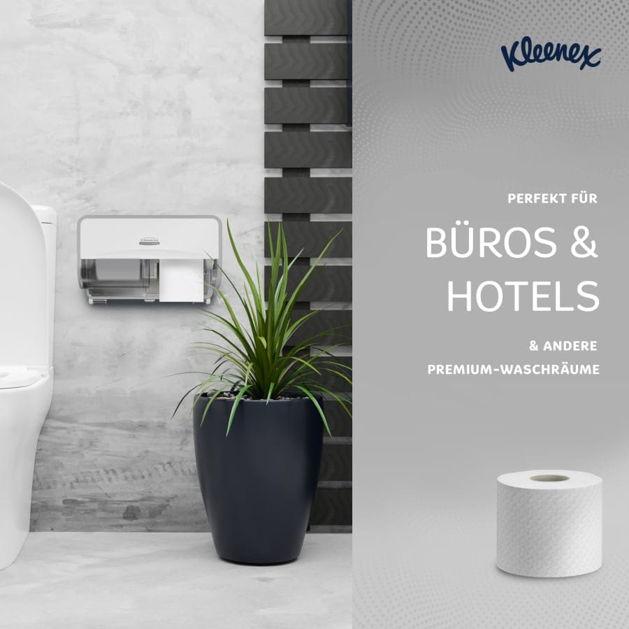 KLEENEX® Toilettenpapier Rollen, 4-lagig, weiß