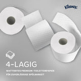 KLEENEX® Toilettenpapier Rollen, 4-lagig, weiß
