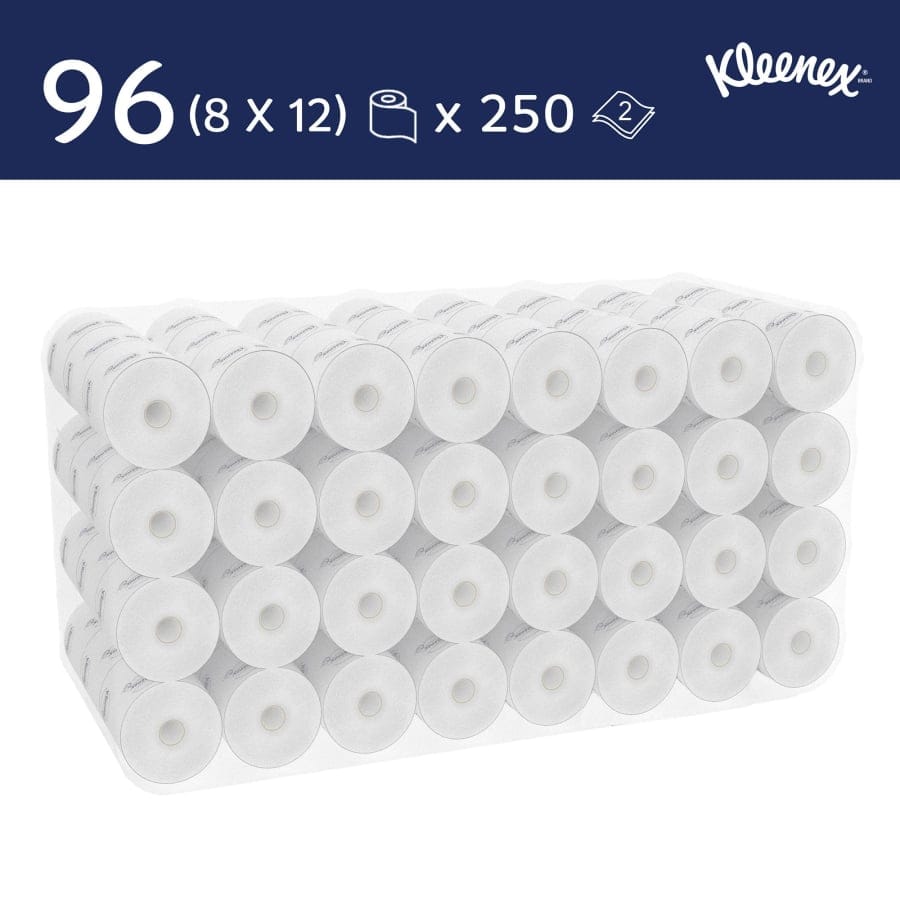 Kleenex® Toilettenpapierrollen, 250 Stück, 2-lagig