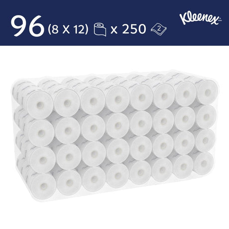 Kleenex® Toilettenpapierrollen, 250 Stück, 2-lagig