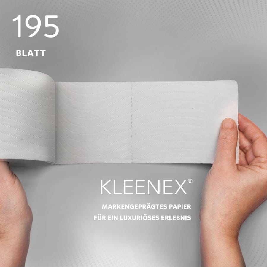 KLEENEX® Toilettenpapierrollen 3-lagig, weiß, Großpackung
