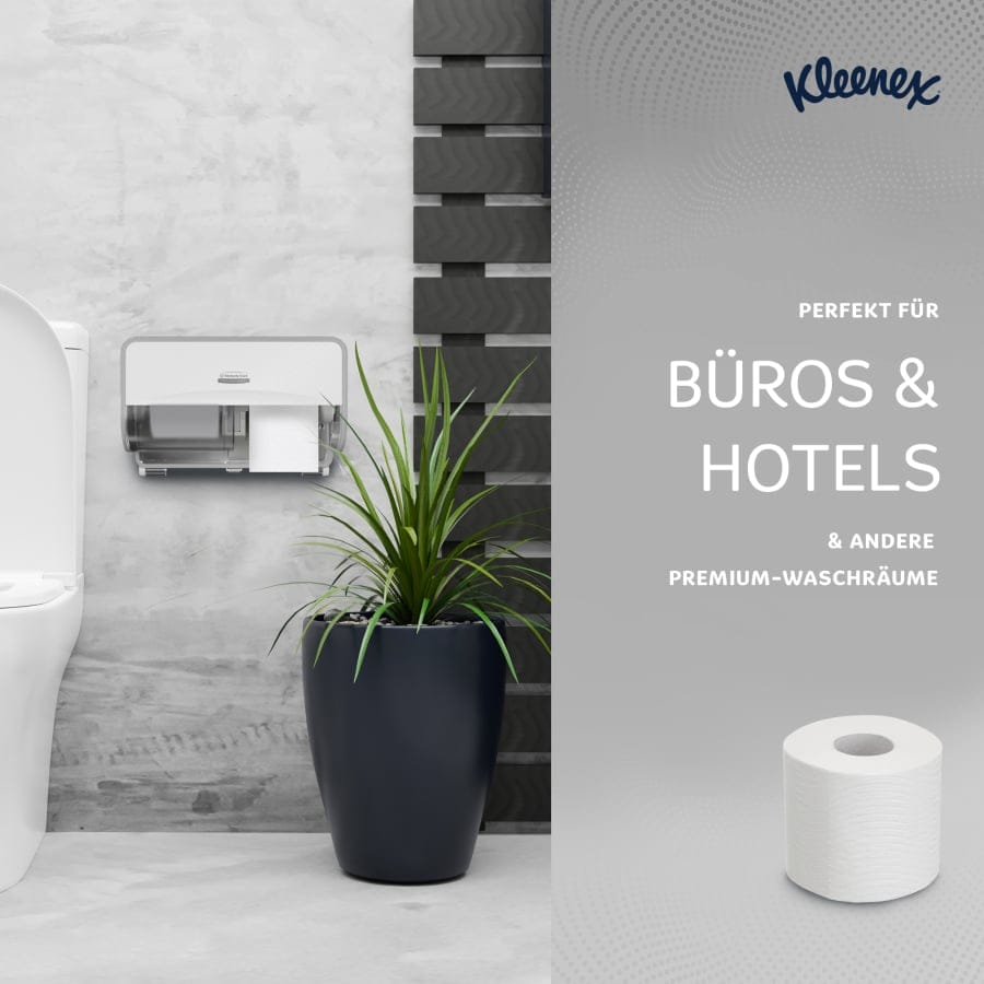 KLEENEX® Toilettenpapierrollen 3-lagig, weiß, Großpackung