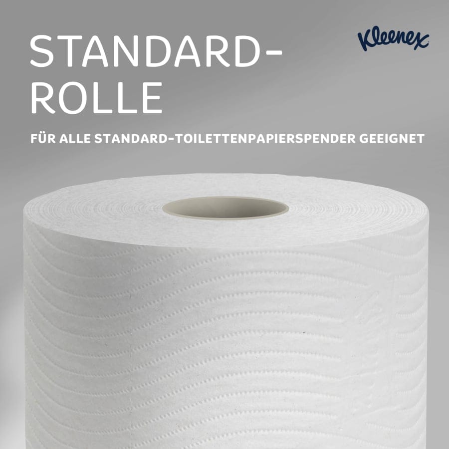 KLEENEX® Toilettenpapierrollen 3-lagig, weiß, Großpackung