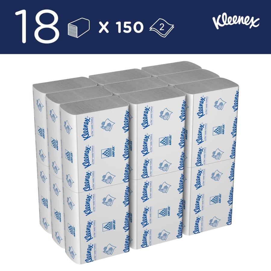 Kleenex® Ultra™ Papierhandtücher, 2-lagig, Z-Falz, 24,1 x 19,1 cm