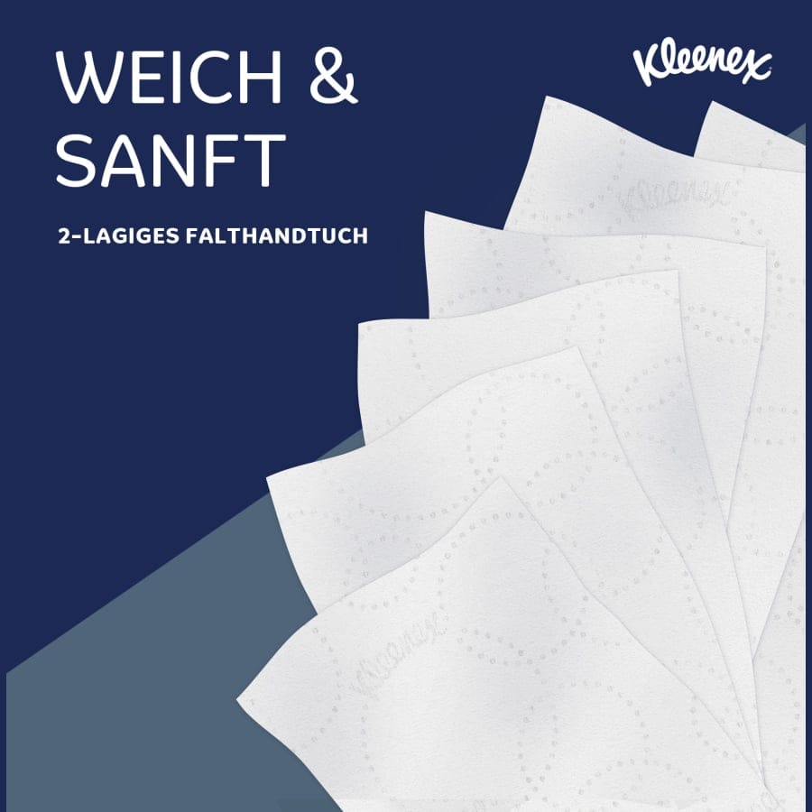 Kleenex® Ultra™ Papierhandtücher, 2-lagig, Z-Falz, 24,1 x 19,1 cm