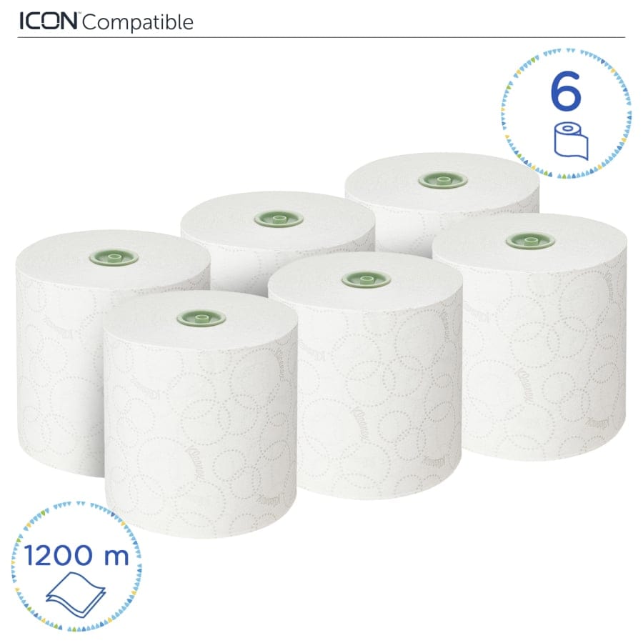 KLEENEX® Ultra Papierhandtuchrollen, 2-lagig, weiß, Großrolle