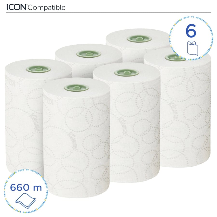 KLEENEX® Ultra Slimroll Papierhandtuchrollen, 2-lagig, weiß