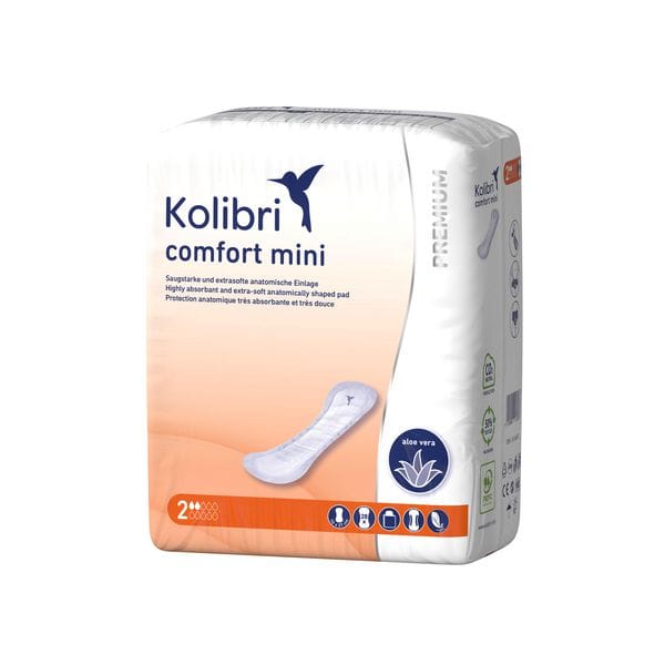 Kolibri comfort PREMIUM Inkontinenzvorlage mini - 10 x 27 cm - Beutel à 28 Stück