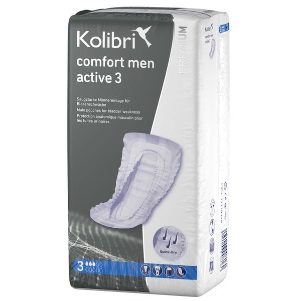 Kolibri comfort PREMIUM men Inkontinenzvorlage men 3 - Beutel à 14 Stück
