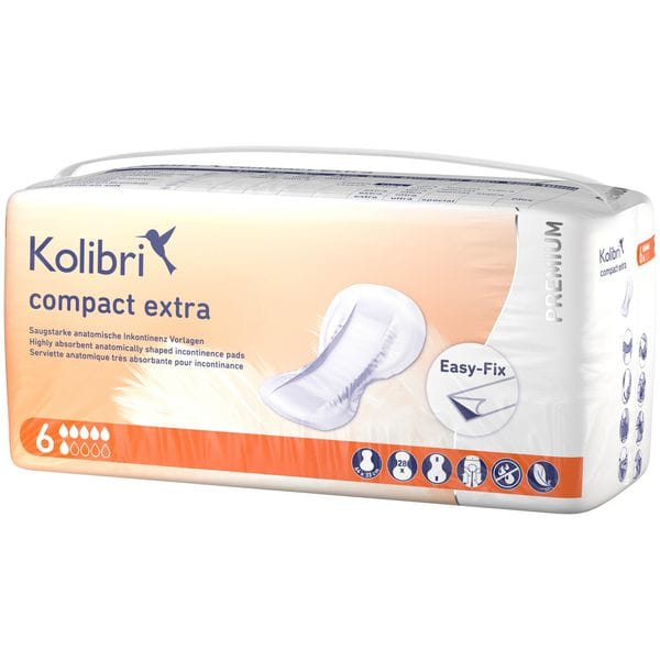 Kolibri compact PREMIUM Inkontinenzvorlage extra - 64 x 33 cm - Beutel à 28 Stück
