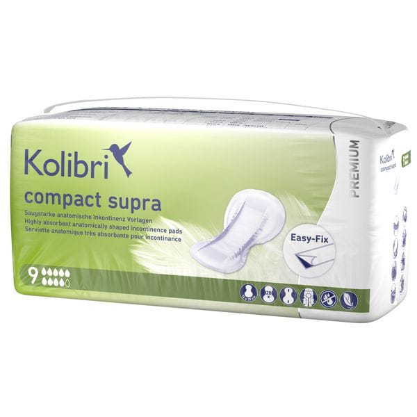 Kolibri compact PREMIUM Inkontinenzvorlage supra - 74 x 36 cm - Beutel à 28 Stück