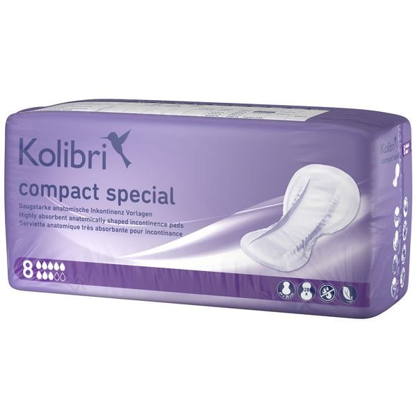 Kolibri compact SOFT Inkontinenzvorlage special - 69 x 35 cm - Beutel à 28 Stück