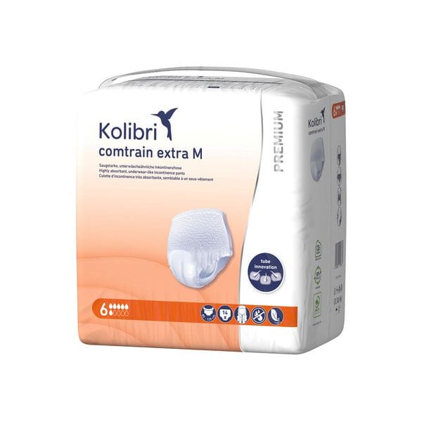 Kolibri comtrain PREMIUM extra Inkontinenzhose M - 80 - 120 cm - Beutel à 14 Stück