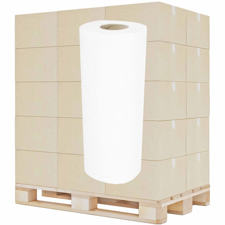 Küchenrolle, 3-lagig, hochweiß, 100 % Zellstoff 50 Blatt · 422641