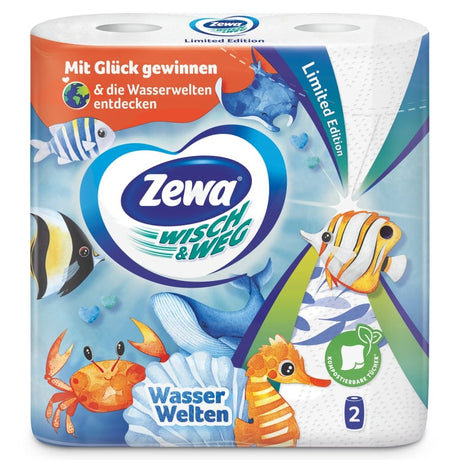 Zewa Wisch & Weg limited Edition Küchenrolle mit Motiv 1 Packung = 2 Rollen à 72 Blatt