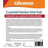 Lavendel-Bambus-Pads selbstklebend, 8 x 6 cm