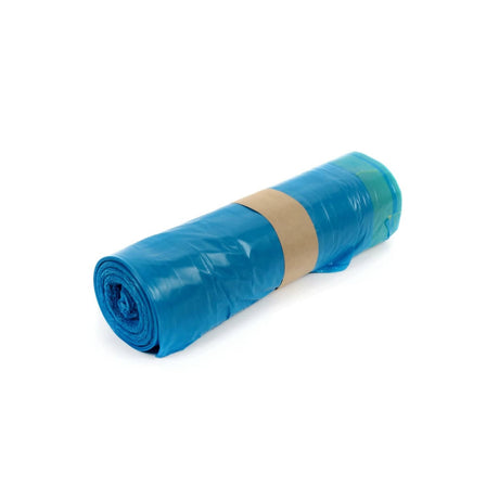 LDPE Zugbandsäcke 120 Liter, blau, Typ 60 25 Stück