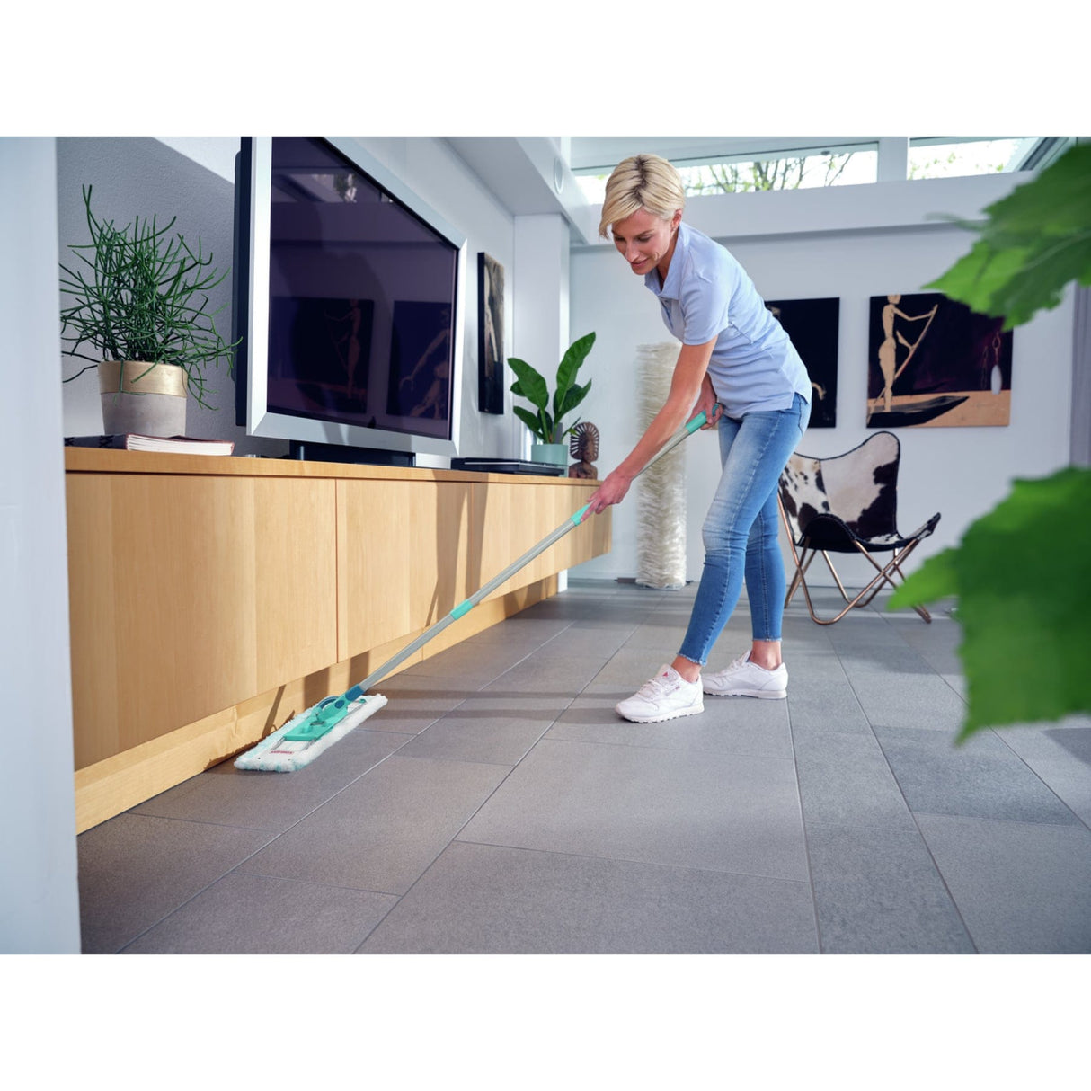 LEIFHEIT Bodenwischer Set Profi XL micro duo, nass, 3-teilig