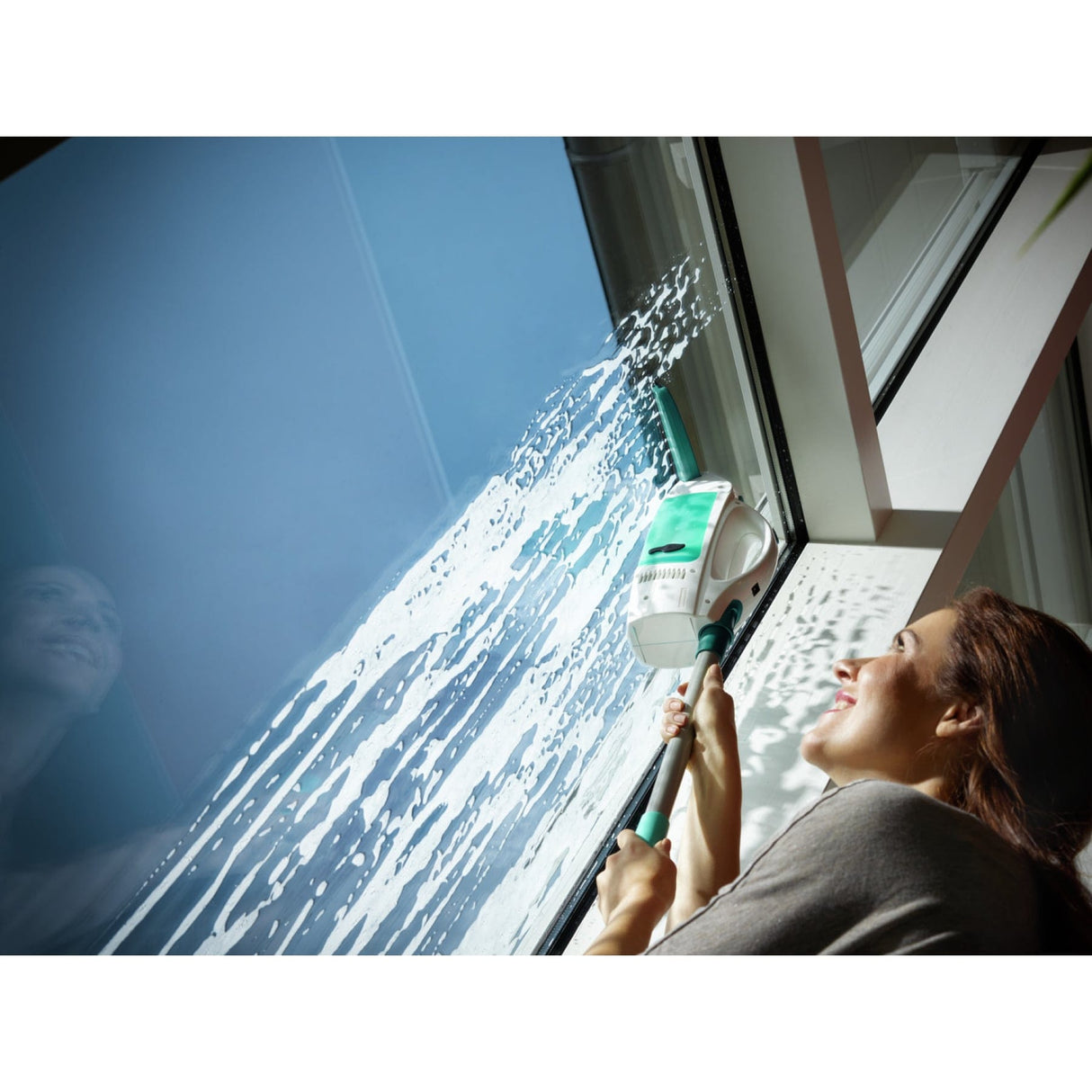 LEIFHEIT Dry & Clean Fenstersauger Komplettset, 4-teilig