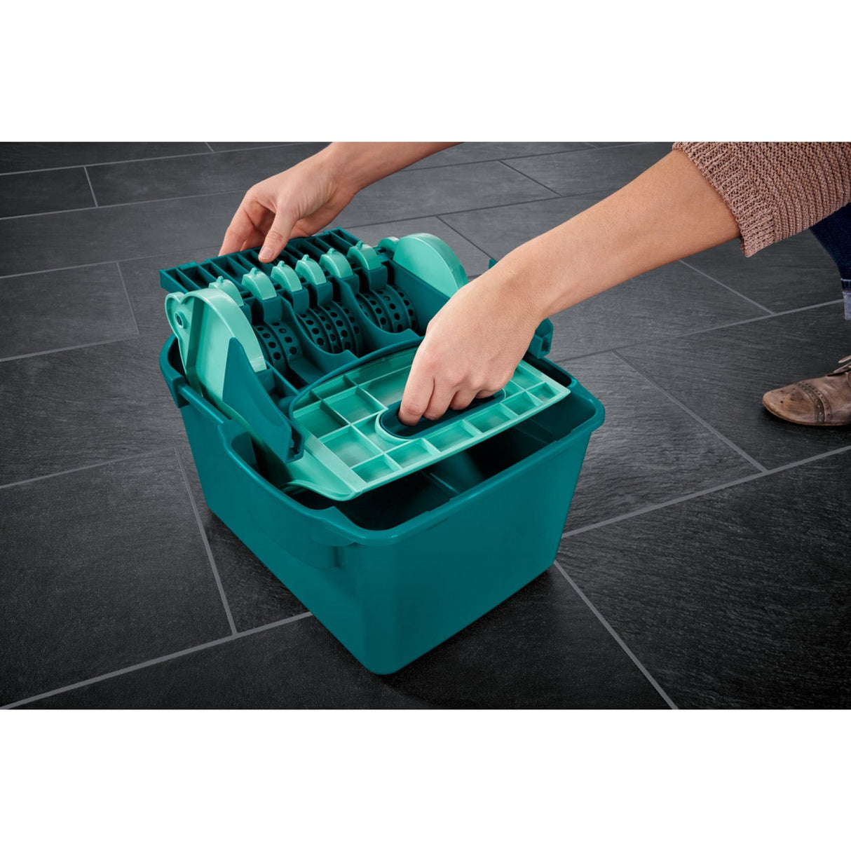 LEIFHEIT Profi Compact Wischtuchpresse, 8 Liter