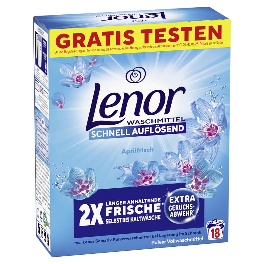 Lenor Vollwaschmittel Pulver Aprilfrisch