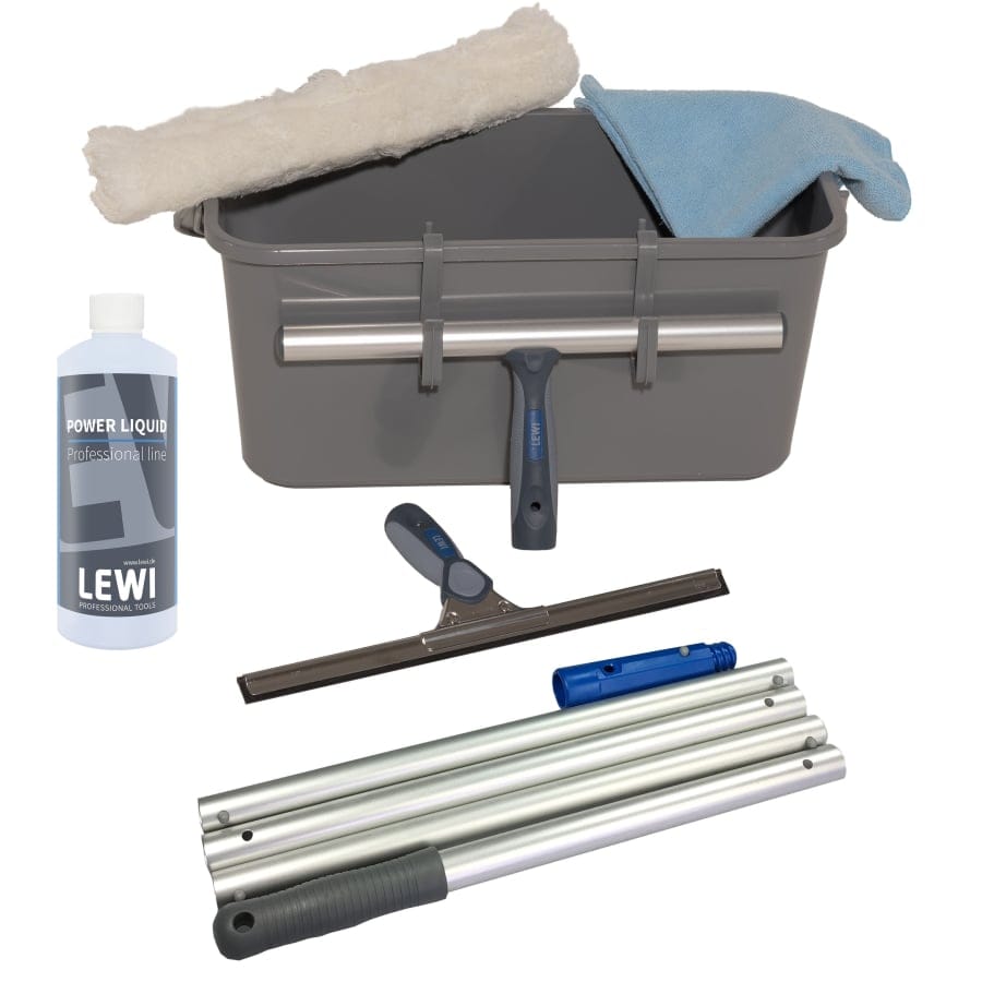 LEWI Glasreinigungsset 10-teilig