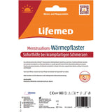 Lifemed Menstruations-Wärmepflaster, Verpackung