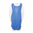 MaiMed Apron PE Einwegschürze geblockt blau, Heavy, 75 x 125 cm, 50 Stück