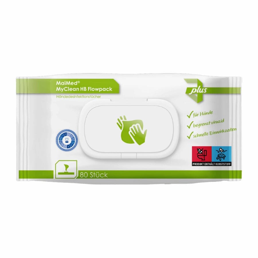 MaiMed MyClean HB Flowpack Händedesinfektionstücher 80 Tücher