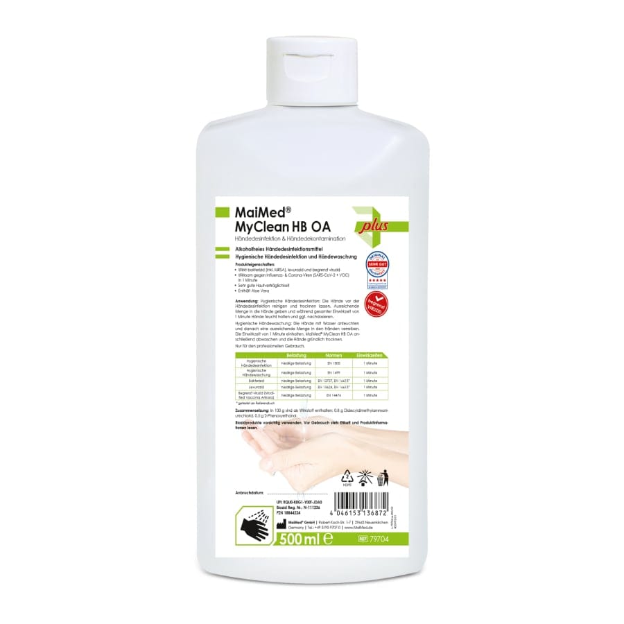 MaiMed MyClean HB OA Händedesinfektionsmittel alkoholfrei 500 ml Flasche