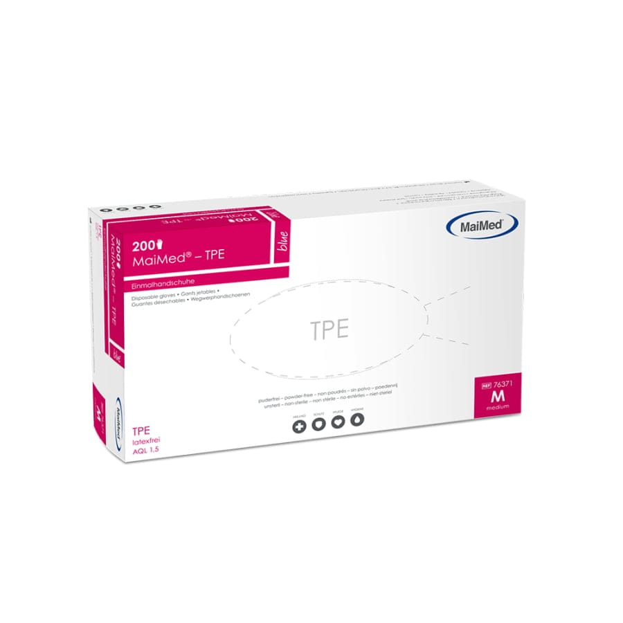 MaiMed TPE blau Einmalhandschuhe puderfrei