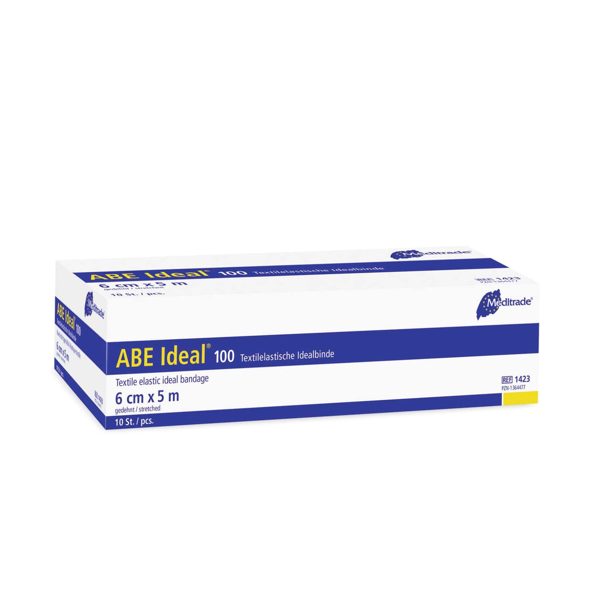Meditrade ABE Ideal® elastische Binde DIN 61632, 6 cm x 5 m 1 Karton (10 Packungen × 10 Stück)