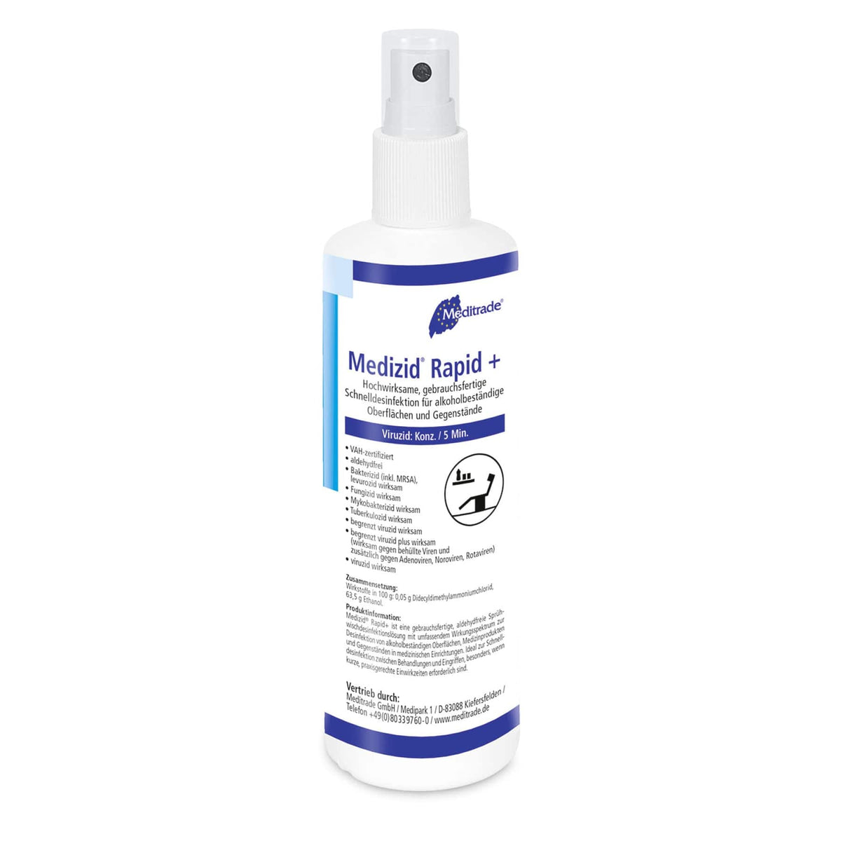 Meditrade Medizid® Rapid+ Sprühwischdesinfektion 250 ml