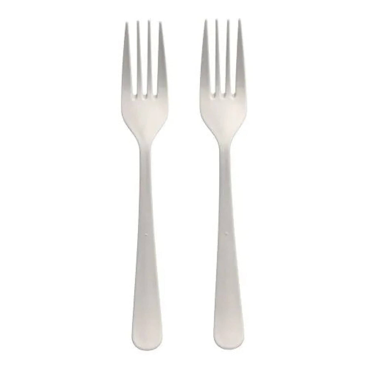 Mehrweg Gabeln, Bio-PP, extra stabil, 19 cm 1 Karton (20 Packungen × 10 Stück), Weiß