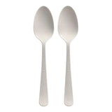 Mehrweg Löffel, Bio-PP, extra stabil, 19 cm 1 Karton (20 Packungen × 10 Stück), Weiß