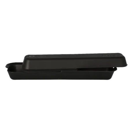 Mehrweg Lunchbox, 2-teilig, recycelbarer PP Kunststoff, schwarz