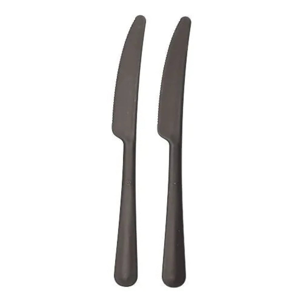 Mehrweg Messer, Bio-PP, extra stabil, 19,7 cm 1 Karton (20 Packungen × 10 Stück), Schwarz